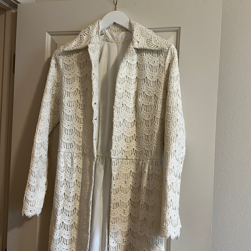 Vintage eyelet duster coat Dress